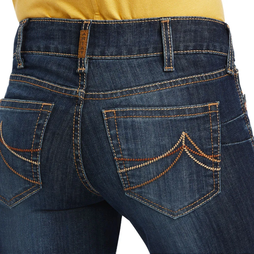 10041060 Ariat Women's Octavia Mid Rise Straight Leg Jean - Burbank