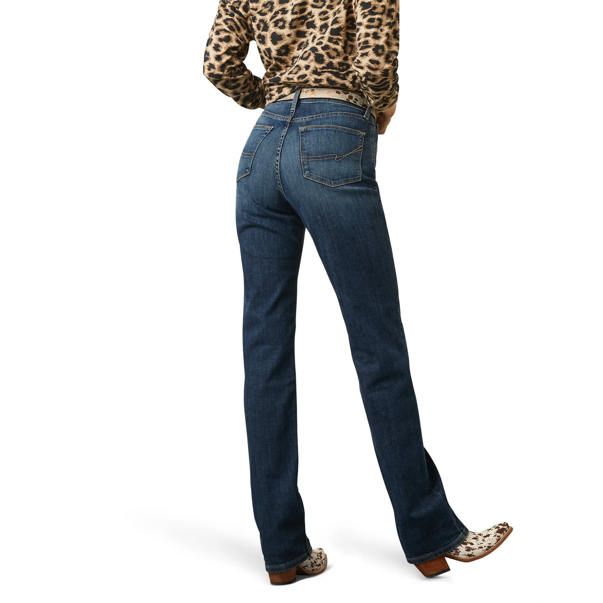 10041066 Ariat Wms High Rise Relaxed Straight Leg Frankie Pasadena