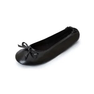 5 Pairs Black Foldable Flats for Weddings - Multiple Sizes (S to XXL)