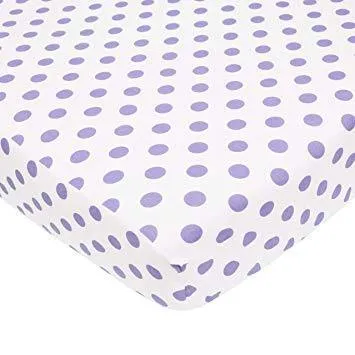 ABC Crib Sheet Cotton Percale - Polka Dots