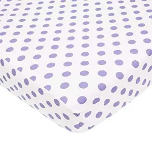 ABC Crib Sheet Cotton Percale - Polka Dots