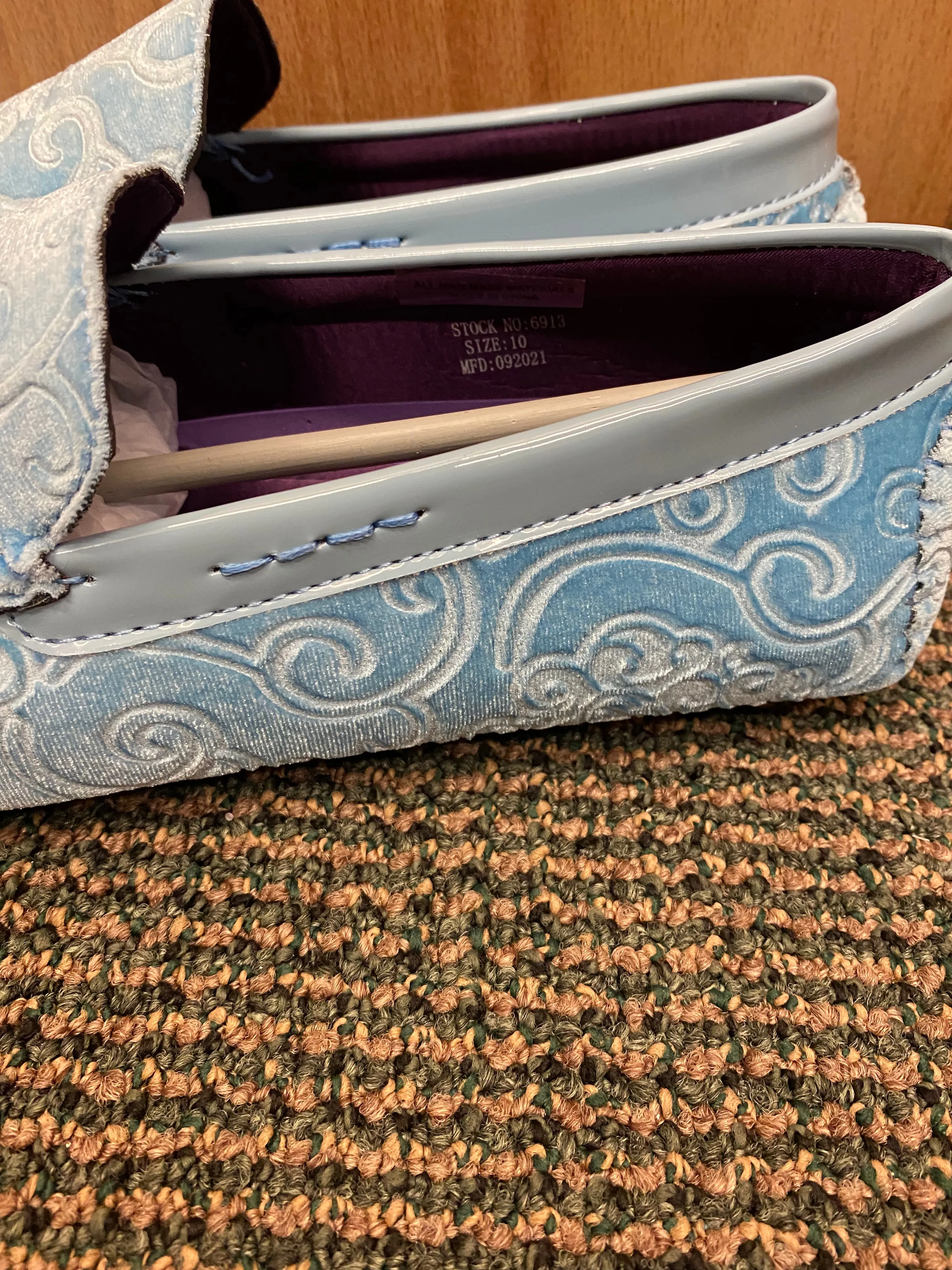 After Midnite Light Blue Paisley Softwalkers