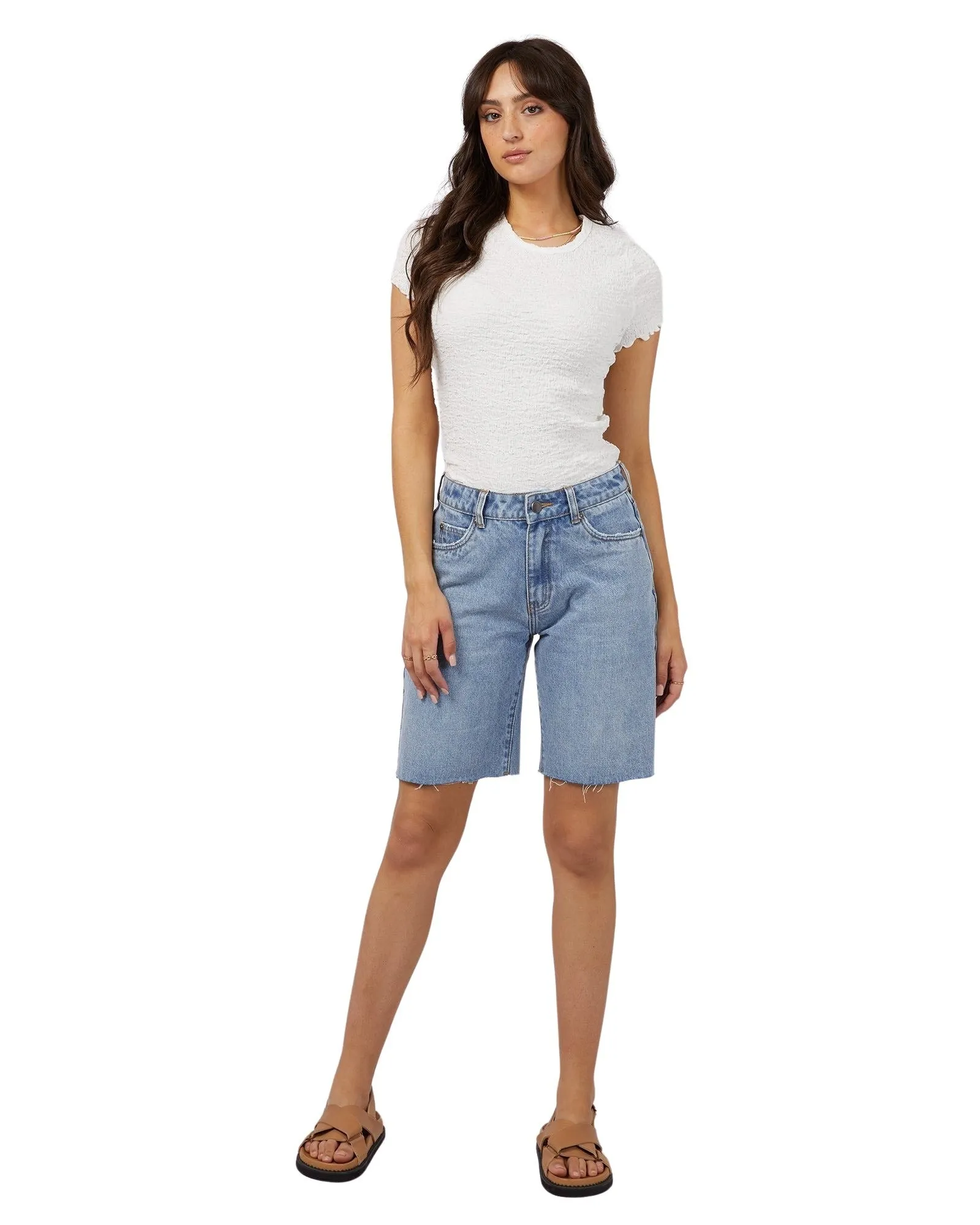 All About Eve - Lexie Denim Jort - Light Blue