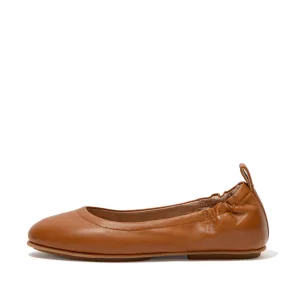 Allegro Soft Leather Ballet Flats in Light Tan
