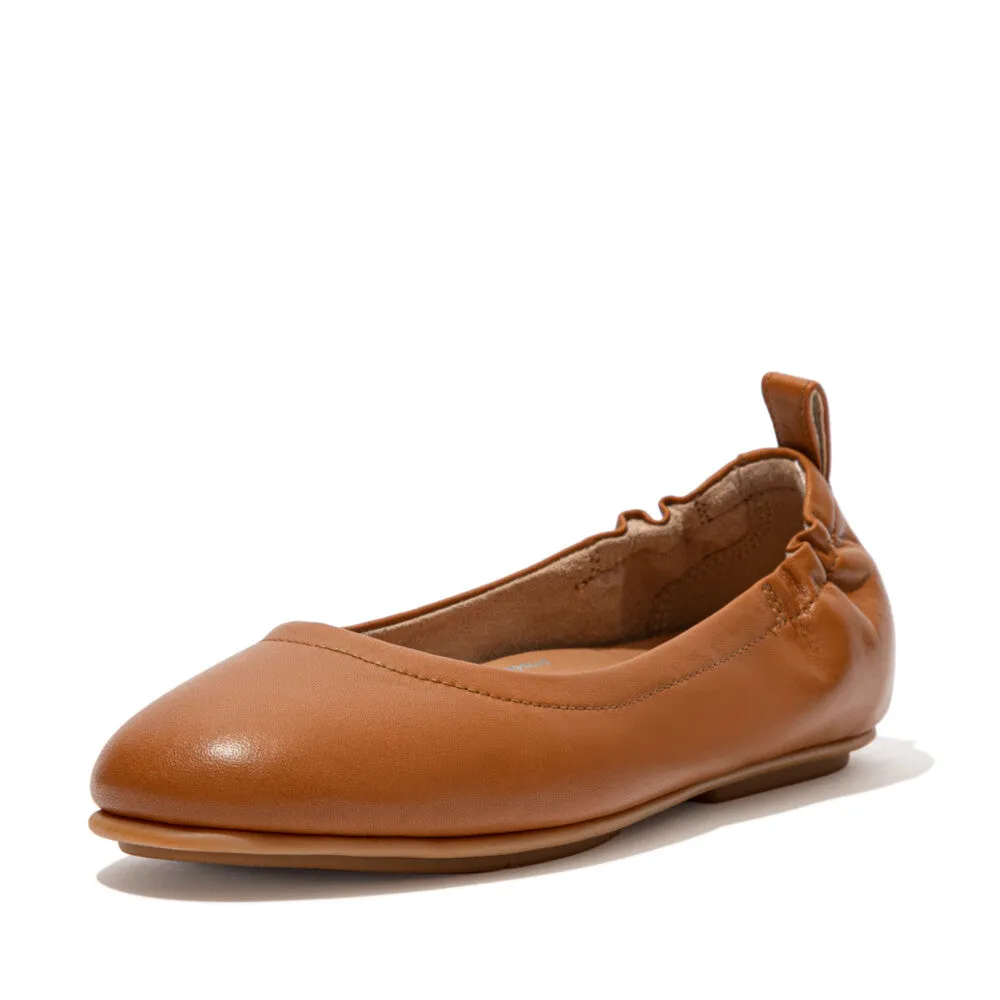 Allegro Soft Leather Ballet Flats in Light Tan