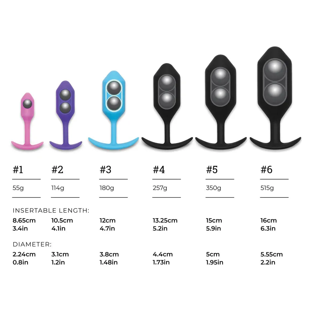 b-Vibe Snug Plug Silicone Weighted Butt Plug