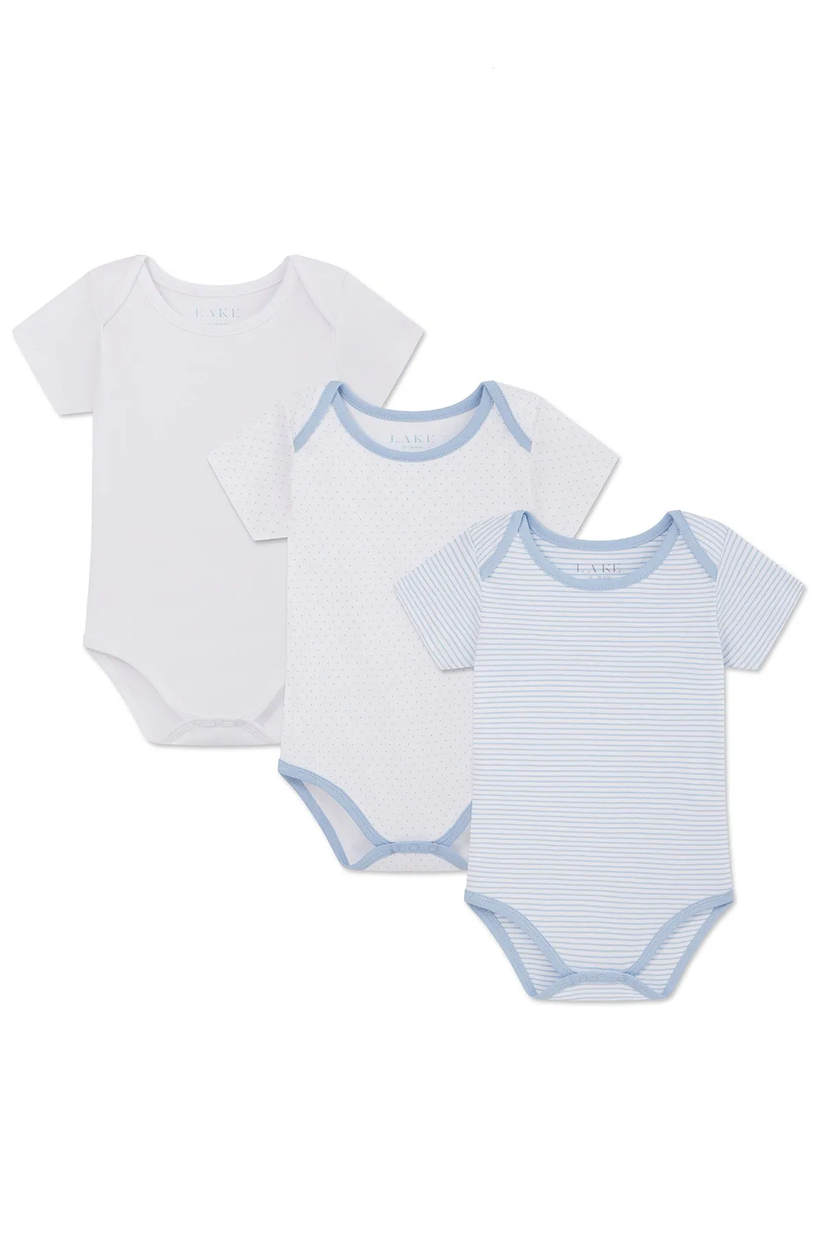Baby Bodysuit Bundle in French Blue