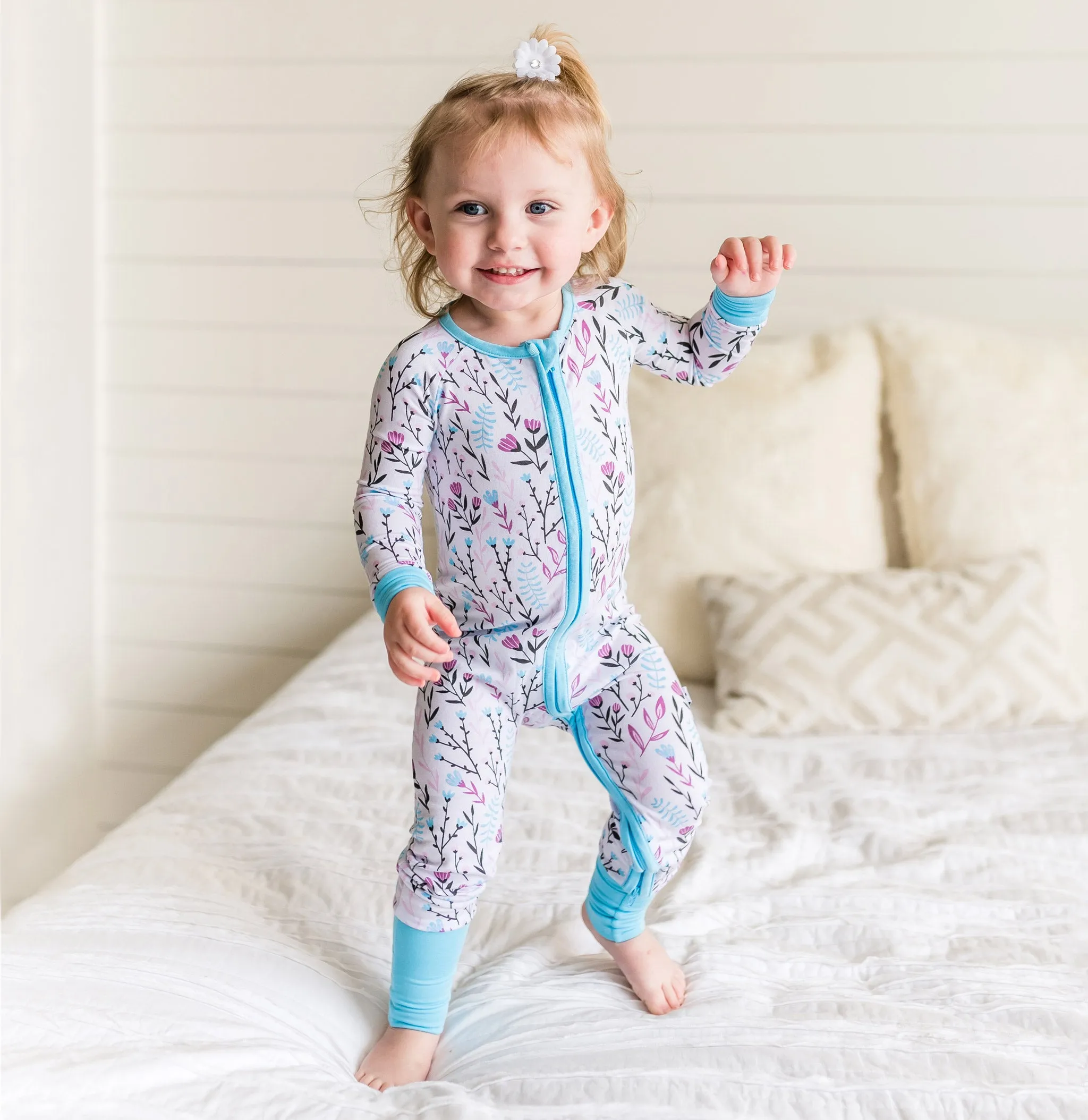Baby Girl Wildflower Sleepsuit