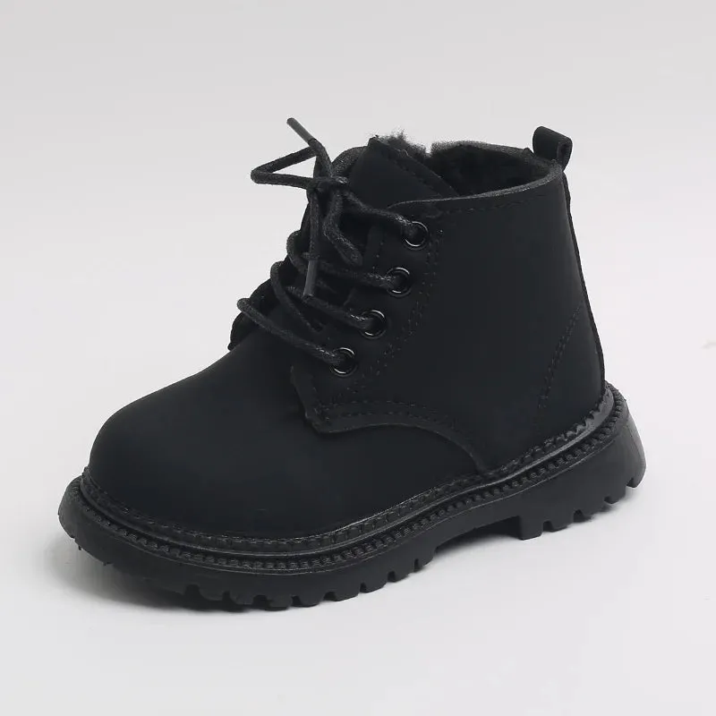 Baby Kids Short Boots Super Warm Girls Boys Shoes PU Leather Children Boots Fashion Toddler Boots Kids Snow Shoes