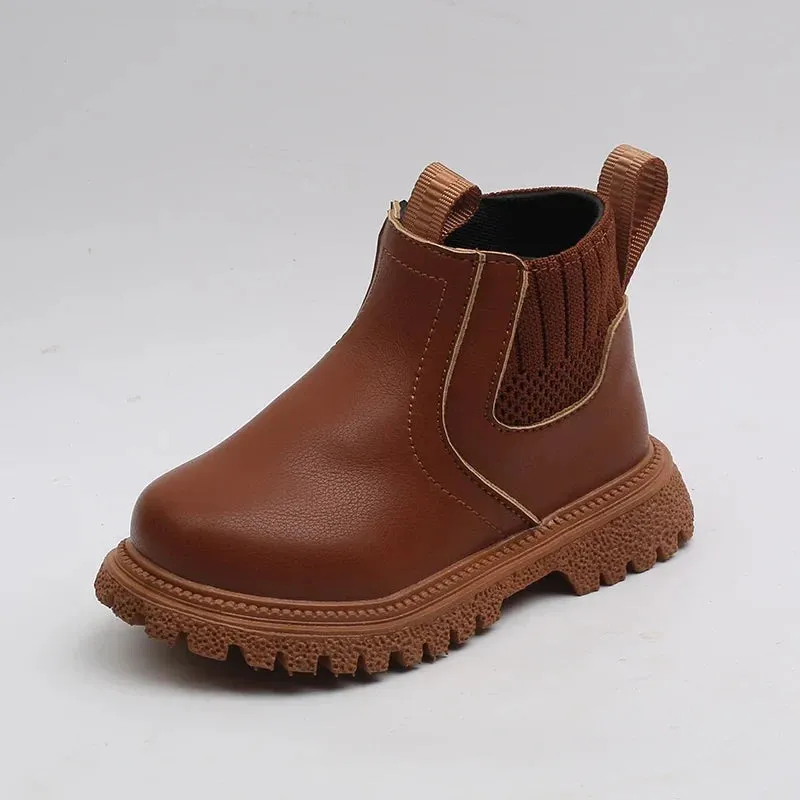 Baby Kids Short Boots Super Warm Girls Boys Shoes PU Leather Children Boots Fashion Toddler Boots Kids Snow Shoes