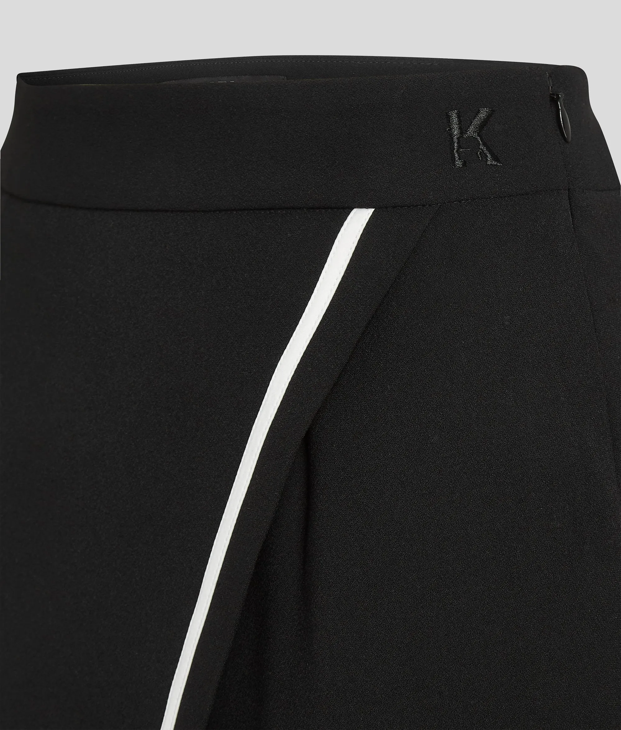 B&W WRAP SKIRT
