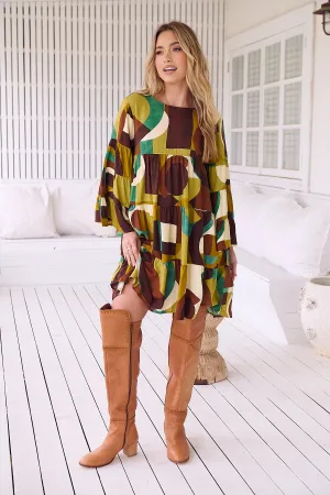 Bardot Print Sander Mini Dress