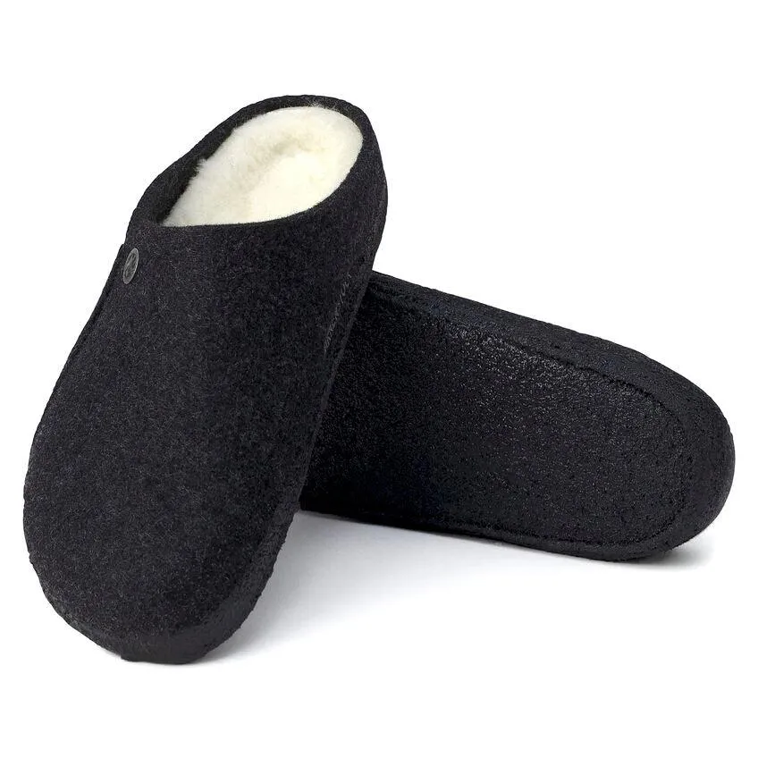 Birkenstock Zermatt Wool Felt Shearling Anthracite & Light Grey