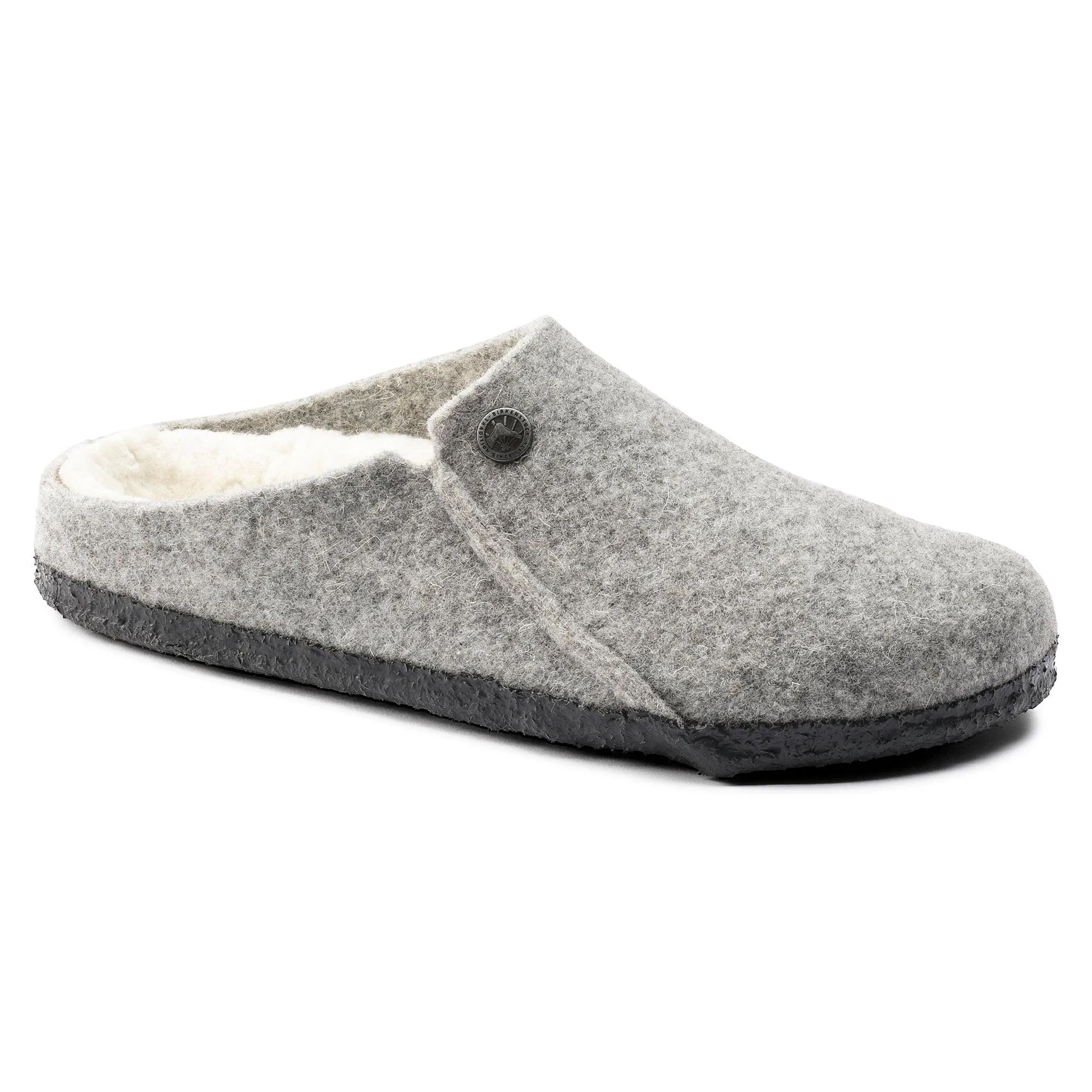 Birkenstock Zermatt Wool Felt Shearling Anthracite & Light Grey