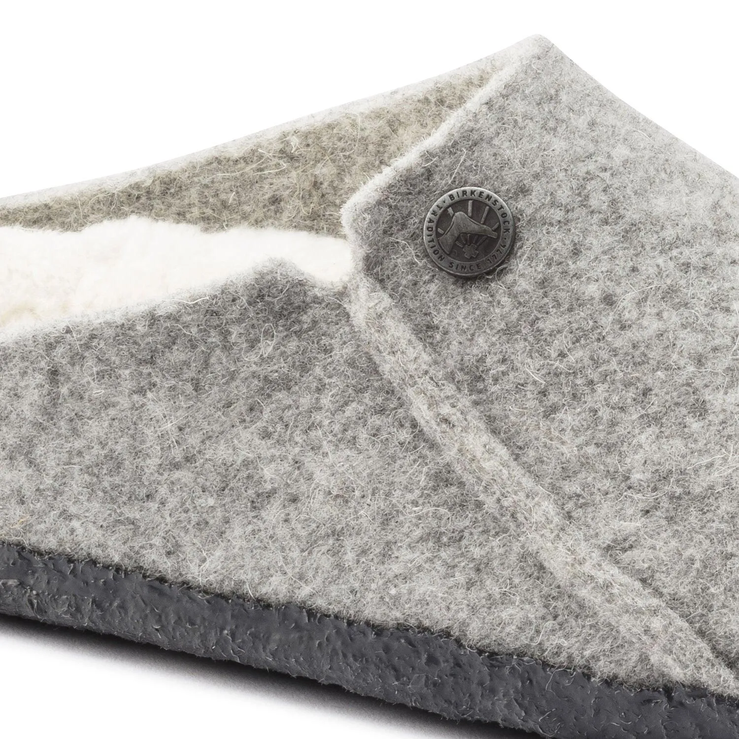 Birkenstock Zermatt Wool Felt Shearling Anthracite & Light Grey