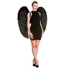 Black or White Giant Feather Angel Wings