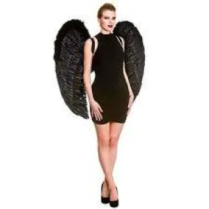 Black or White Giant Feather Angel Wings
