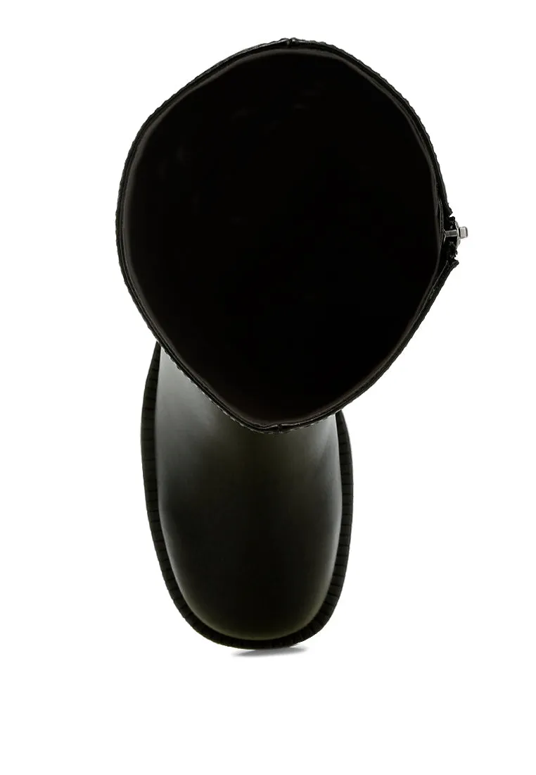 Block Heel Calf Boots By RUW