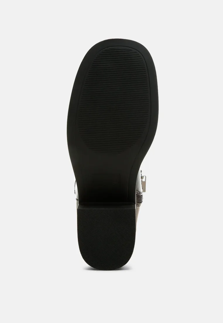 Block Heel Calf Boots By RUW