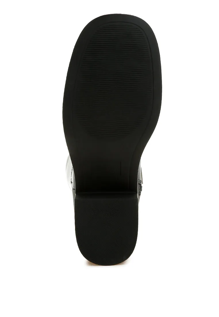 Block Heel Calf Boots By RUW