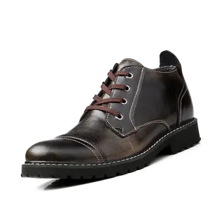 British Style Genuine Leather Winter Warm Men Boots Comfortable Winter Boots High Quality Leather Boots Men Zapatillas Hombre