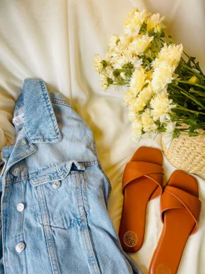 Brown Tan Flats - Dailywear Sandals LORE