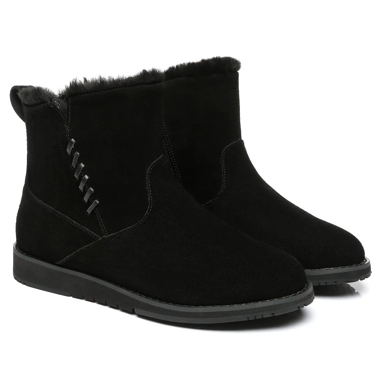 Caddy Women Inner Zipper Mini Boots
