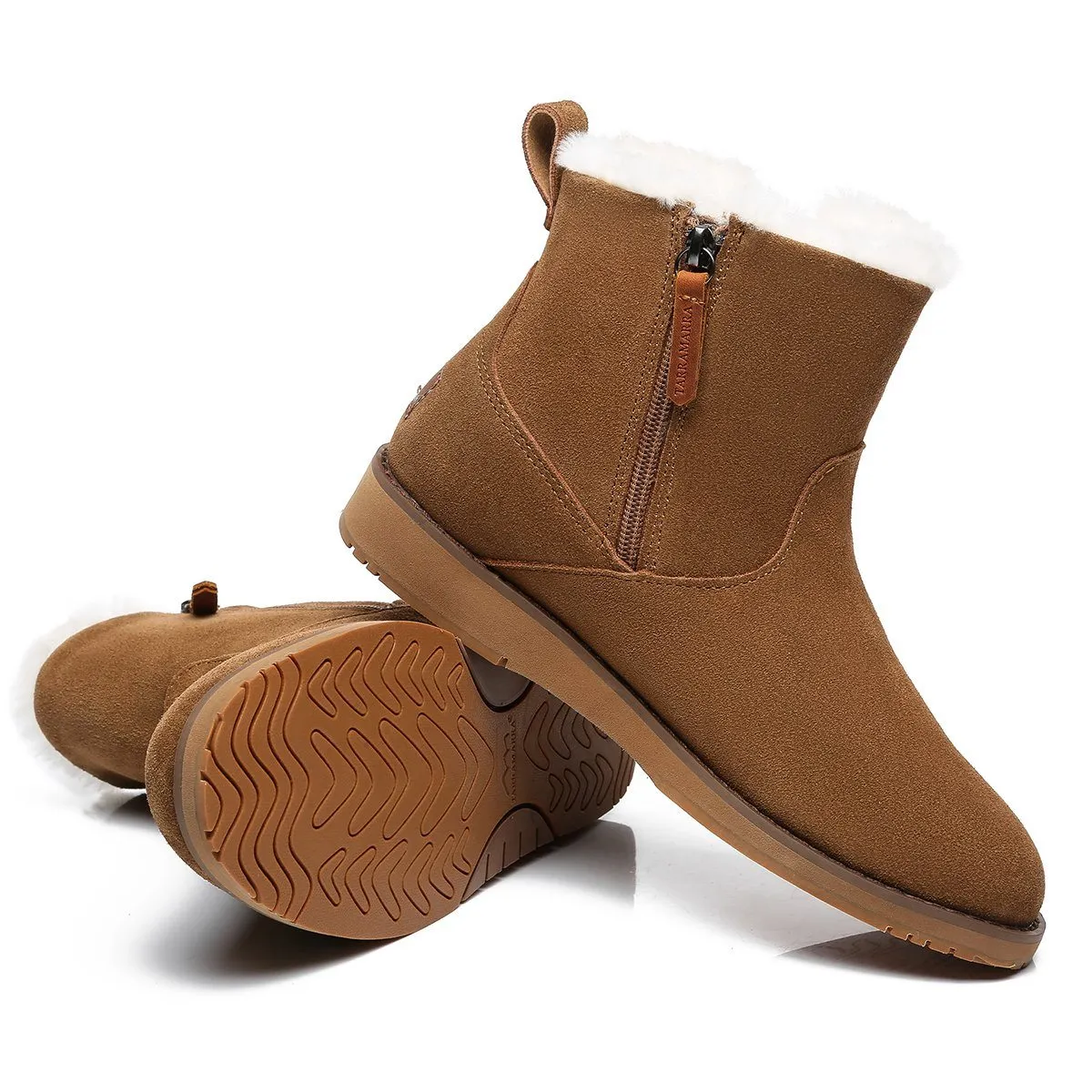 Caddy Women Inner Zipper Mini Boots