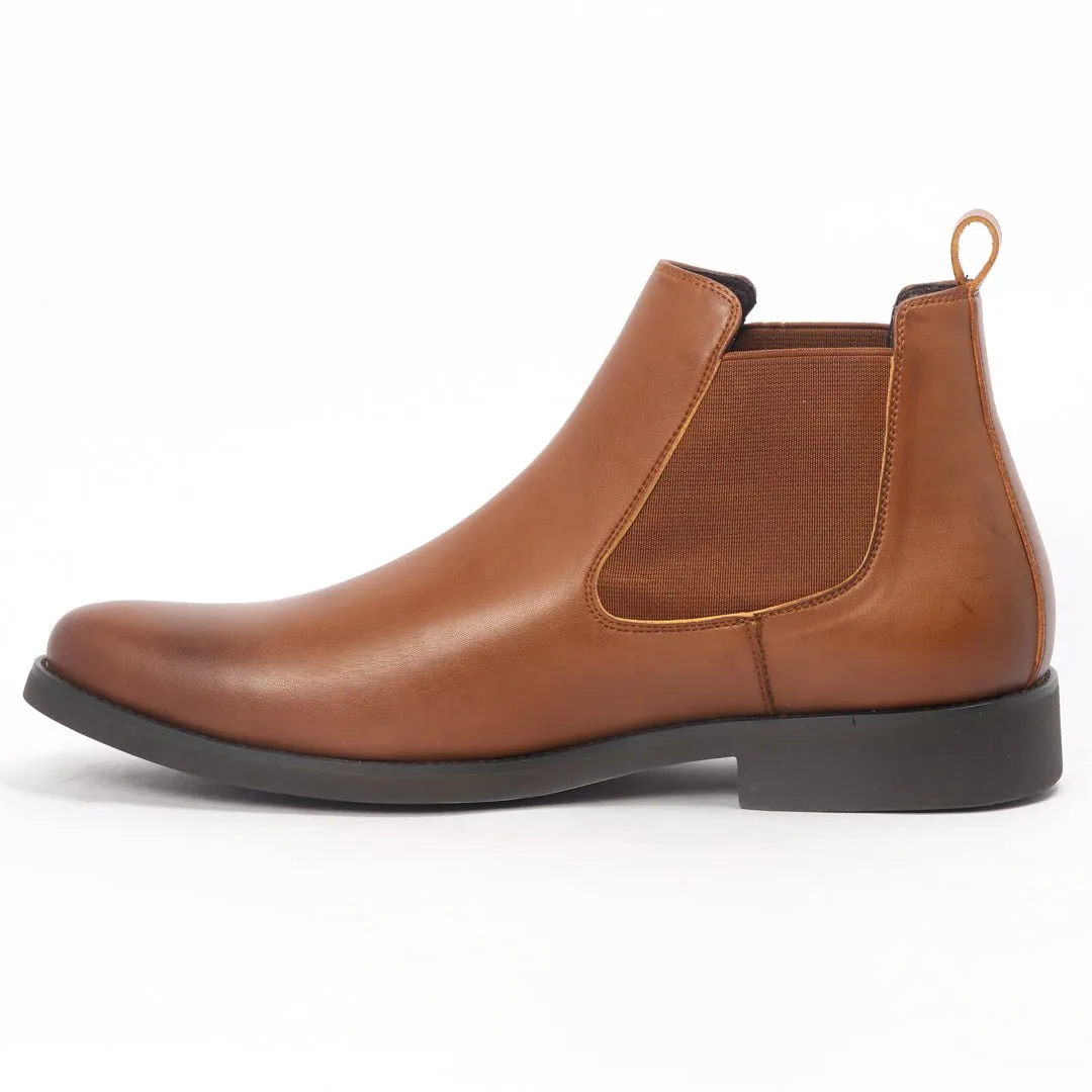 Caliber Shoes Coffee/R Chelsea Boots For Men ( A 481 C )