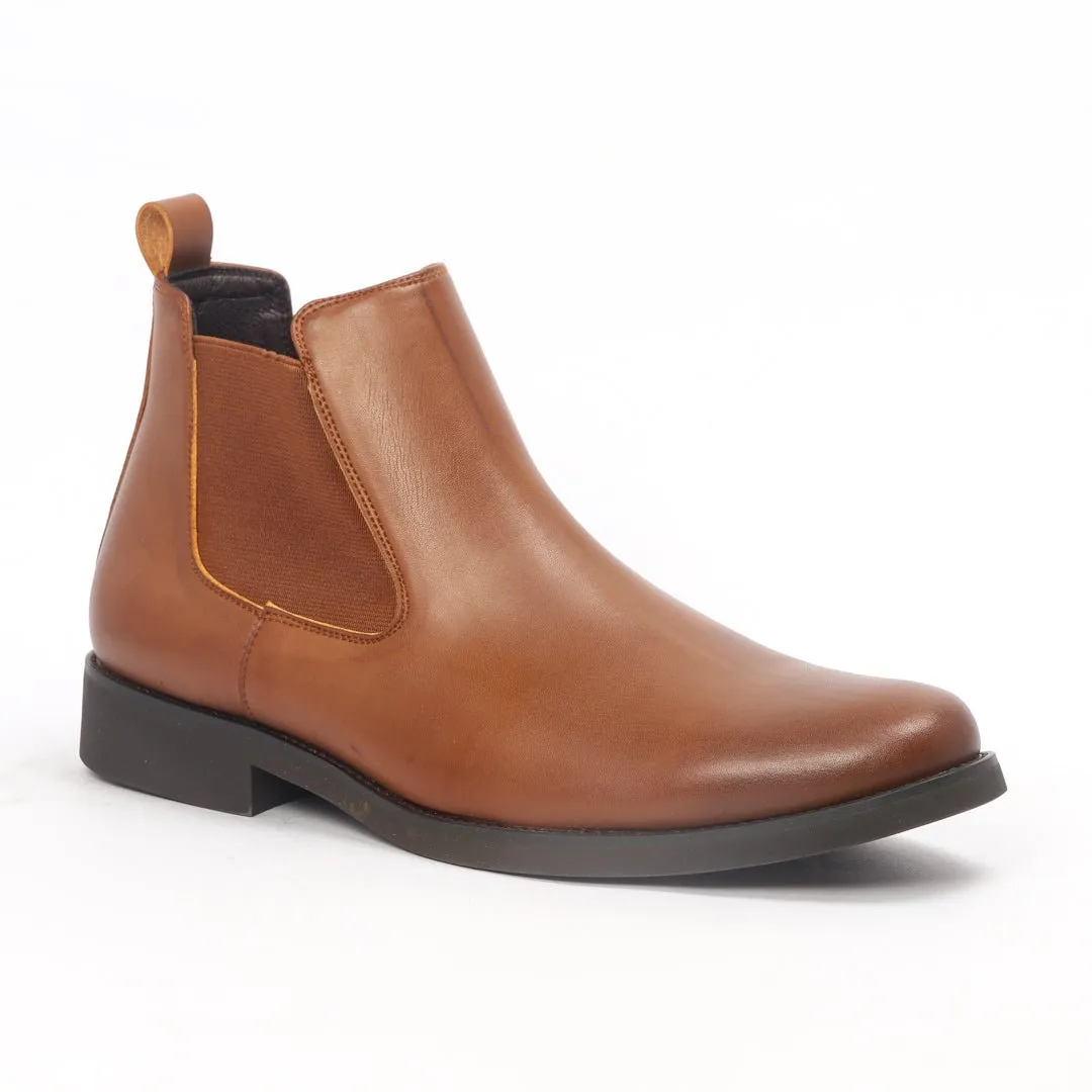 Caliber Shoes Coffee/R Chelsea Boots For Men ( A 481 C )