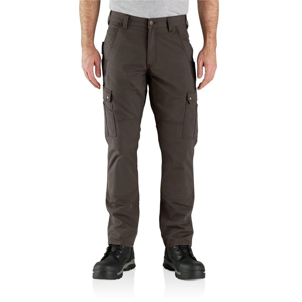 Carhartt 105461-DFE Men's Rugged Flex Relaxed Fit Ripstop Cargo Work Pant - Dark Coffee