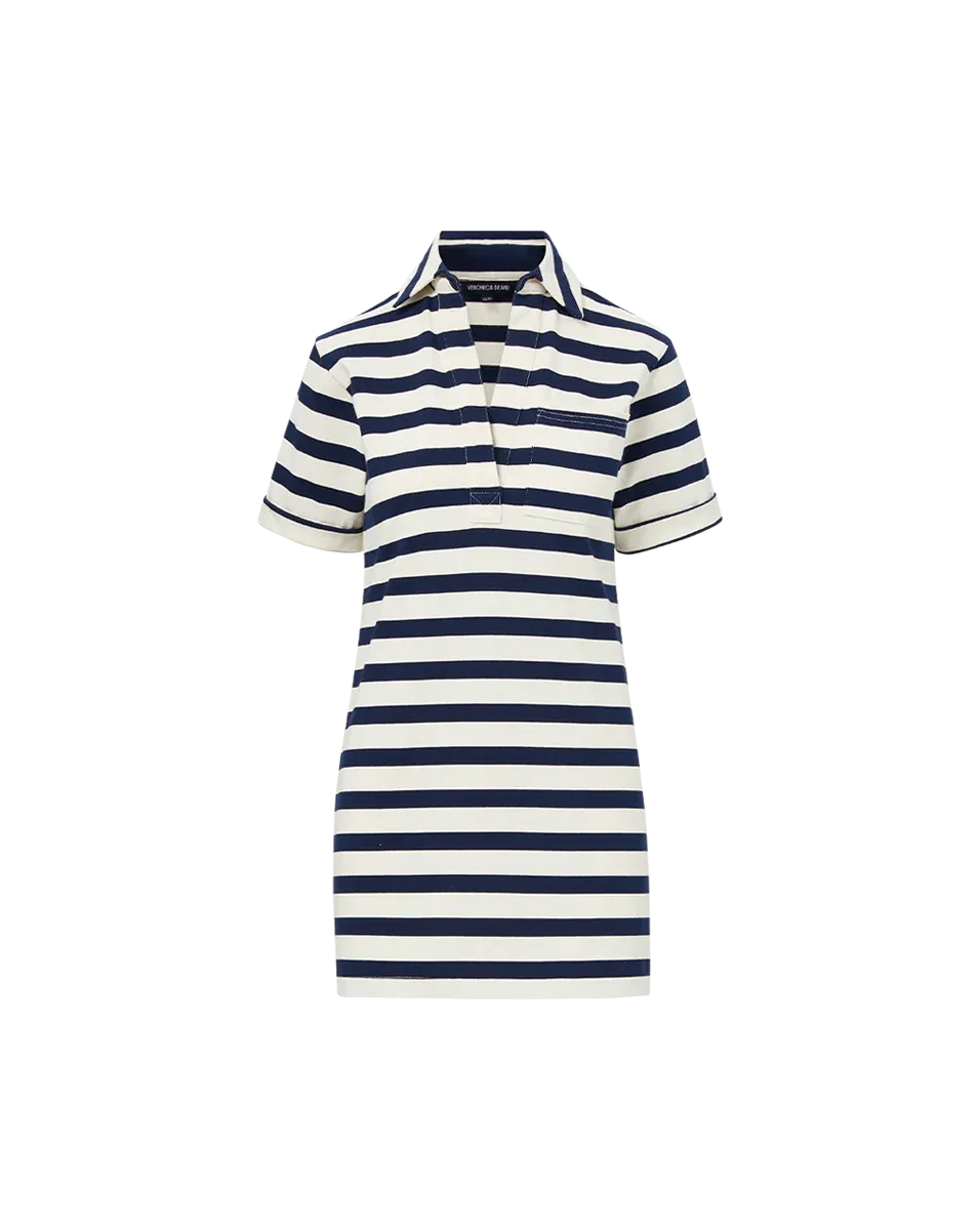 Cayden Dress (Navy/Dove)