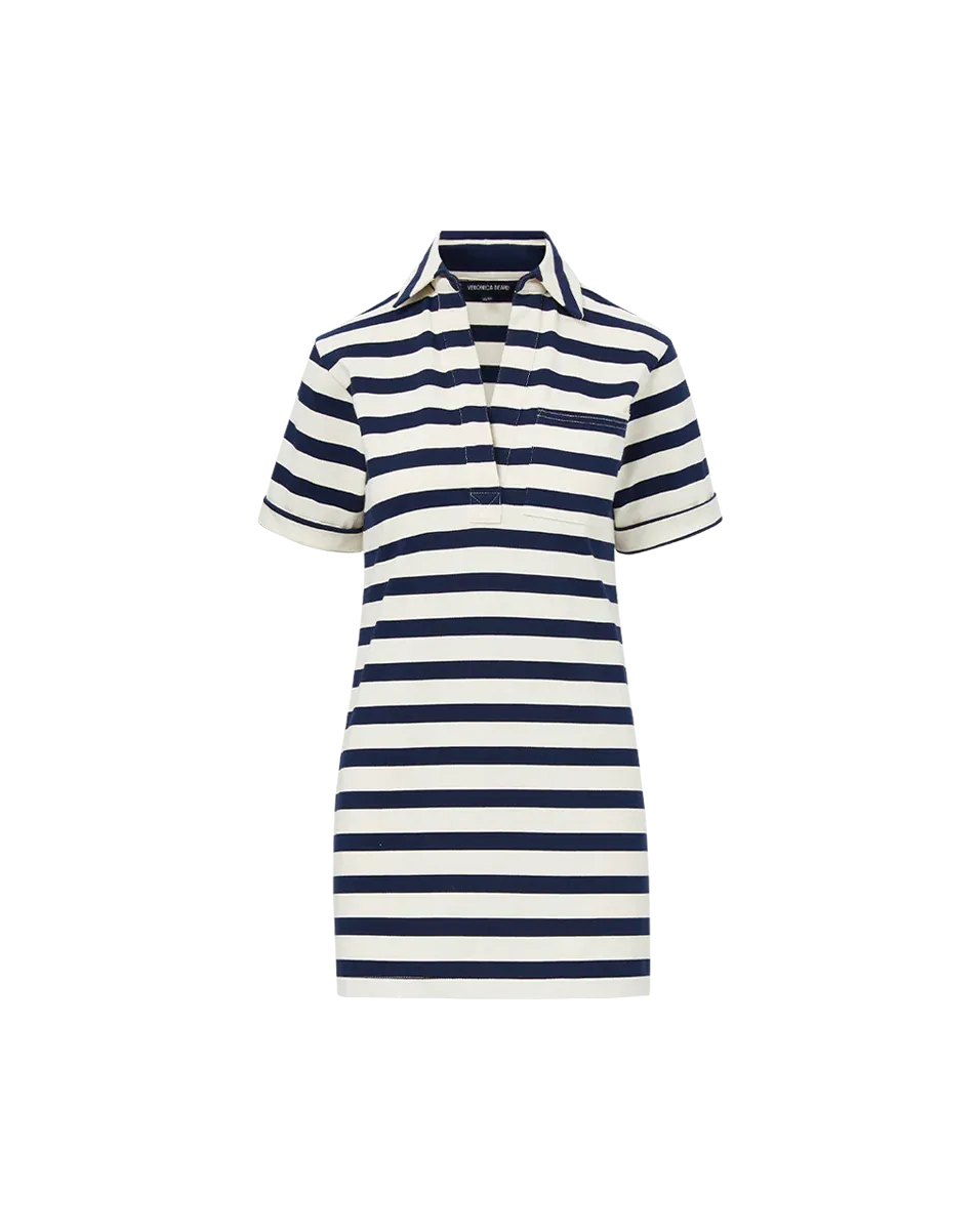 Cayden Dress (Navy/Dove)