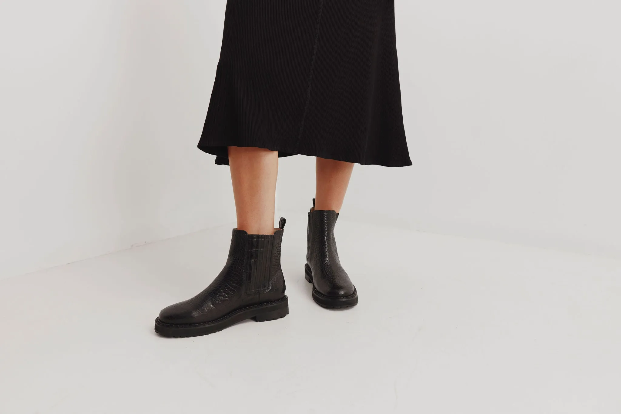 CHAOS & HARMONY CIRCUIT BOOT BLACK CROC