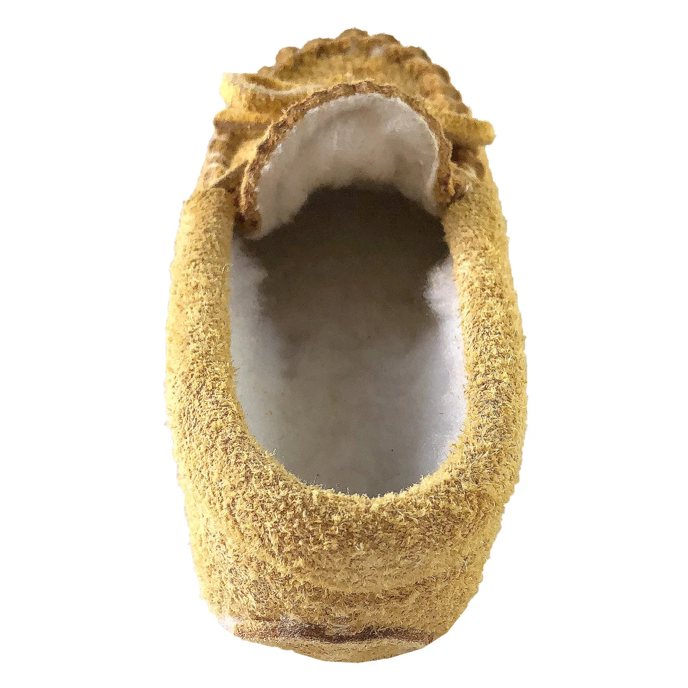 Children's Fleece Lined Beaded Suede Moccasins