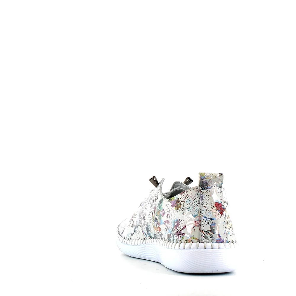 Cinders Edit Laced Summer Shoe Floral White