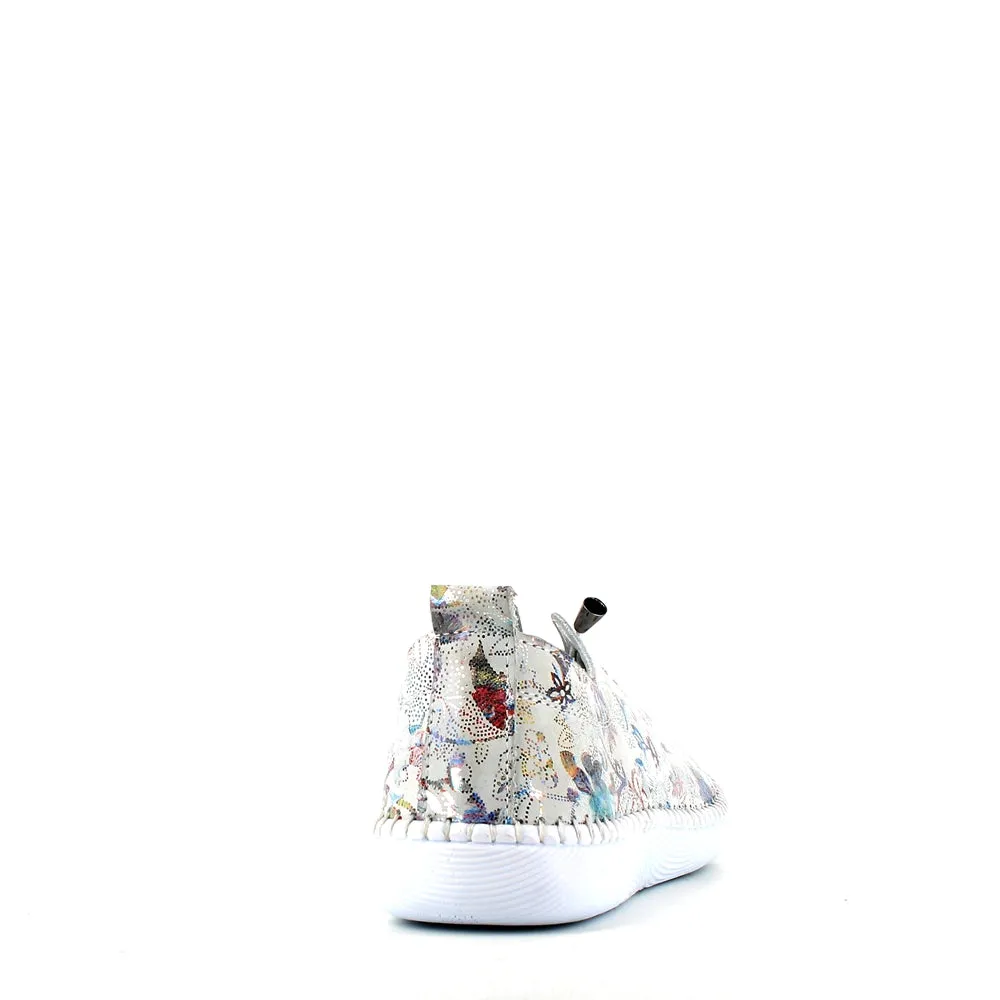 Cinders Edit Laced Summer Shoe Floral White