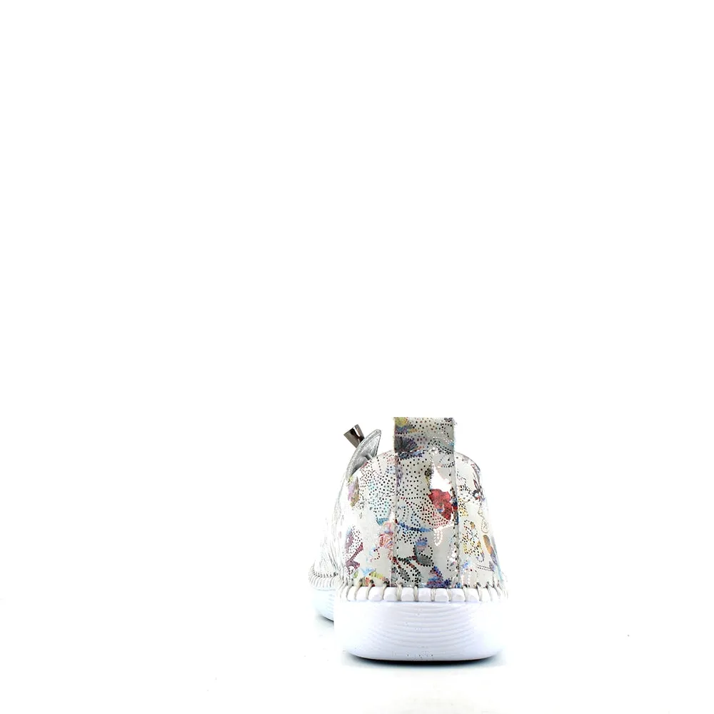 Cinders Edit Laced Summer Shoe Floral White