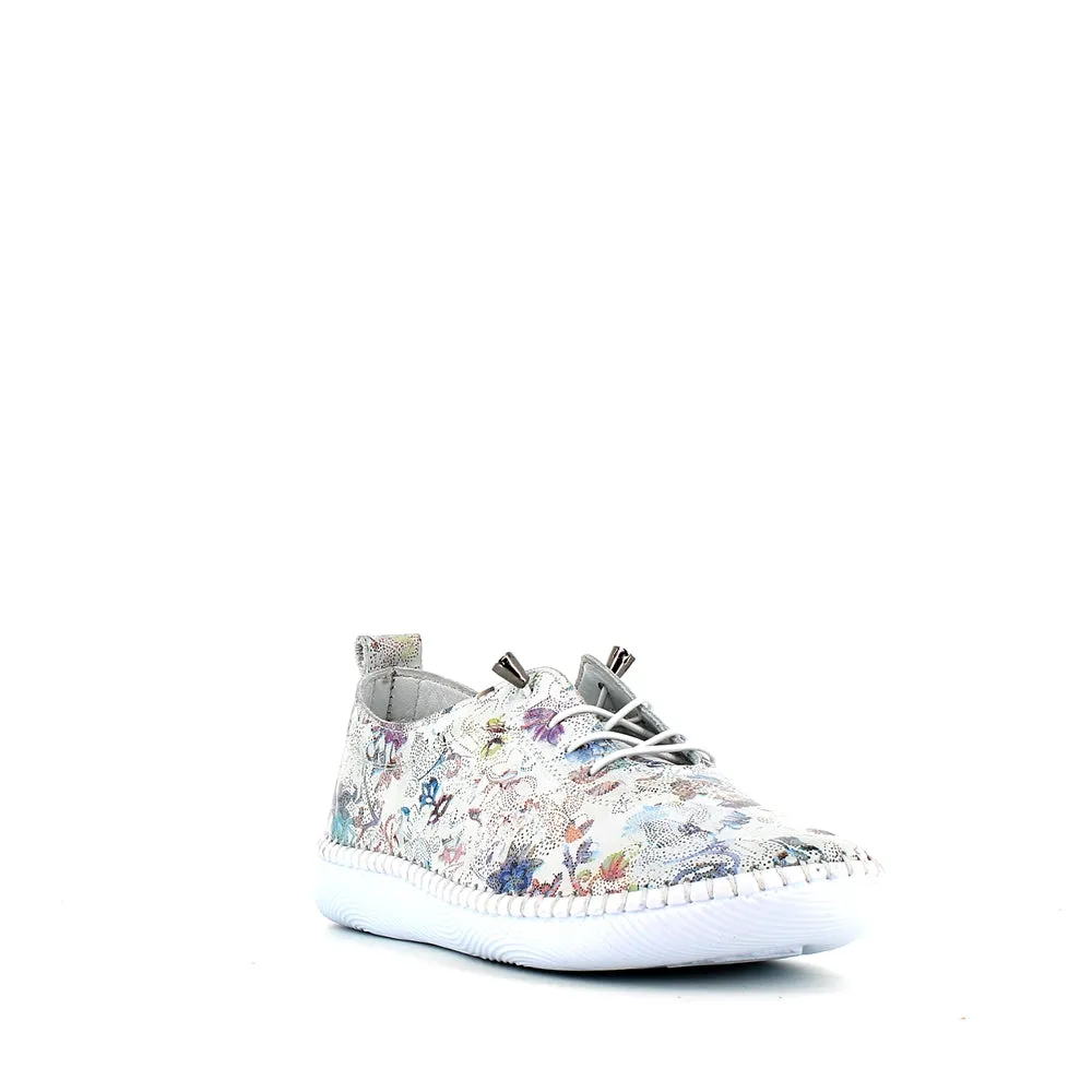 Cinders Edit Laced Summer Shoe Floral White