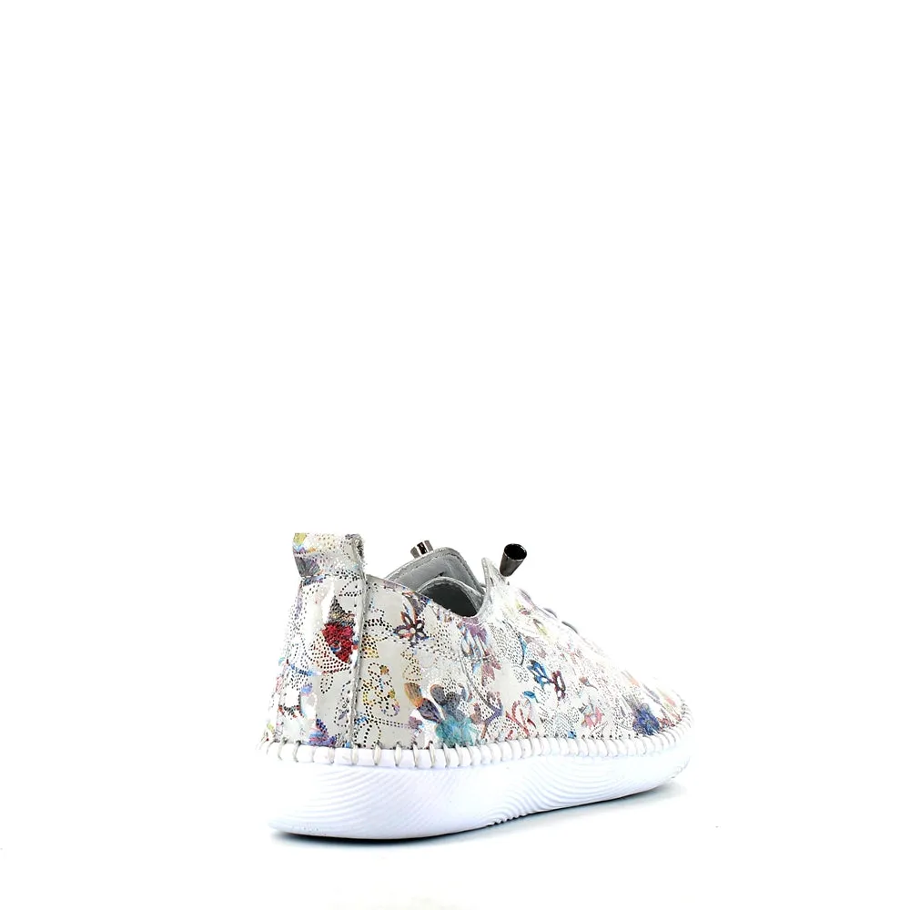 Cinders Edit Laced Summer Shoe Floral White