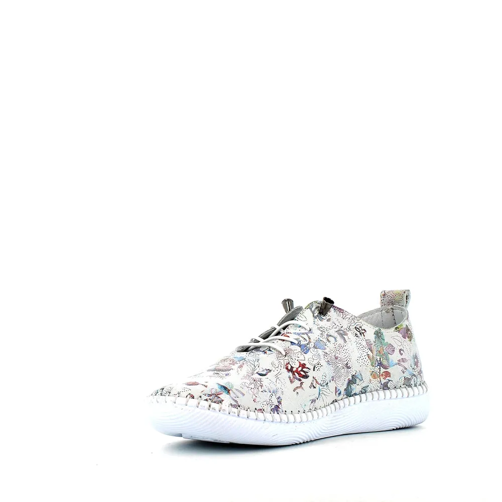 Cinders Edit Laced Summer Shoe Floral White