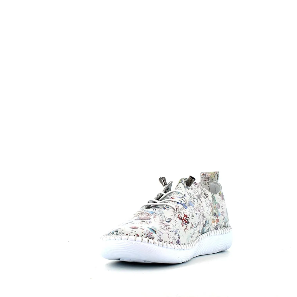 Cinders Edit Laced Summer Shoe Floral White
