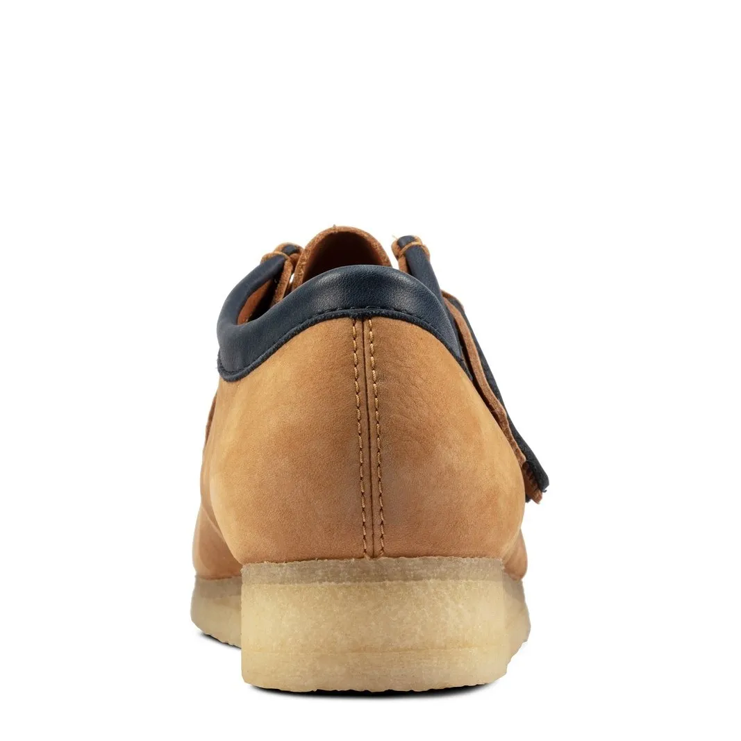 Clarks Mens Wallabee Boots Light Tan Nubuck