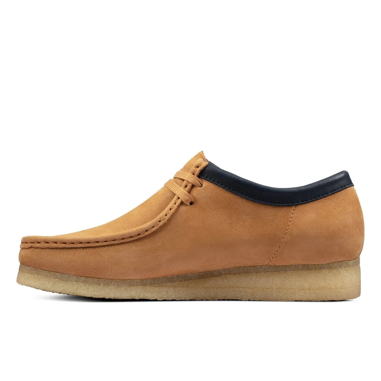 Clarks Mens Wallabee Boots Light Tan Nubuck