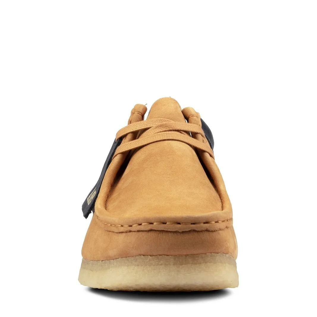 Clarks Mens Wallabee Boots Light Tan Nubuck