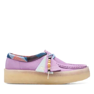 Clarks Women Wallabee Cup Shoes Light Purple