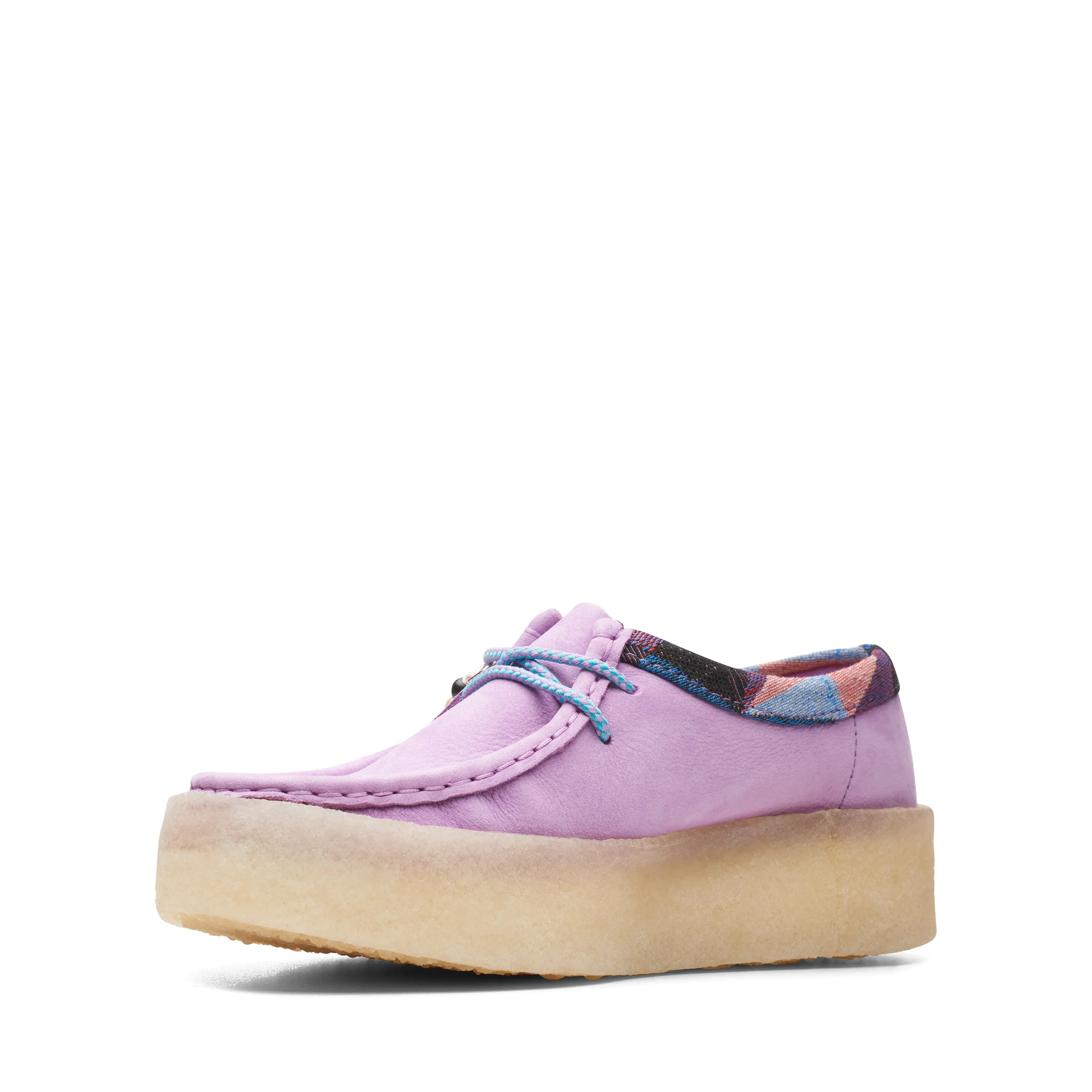 Clarks Women Wallabee Cup Shoes Light Purple