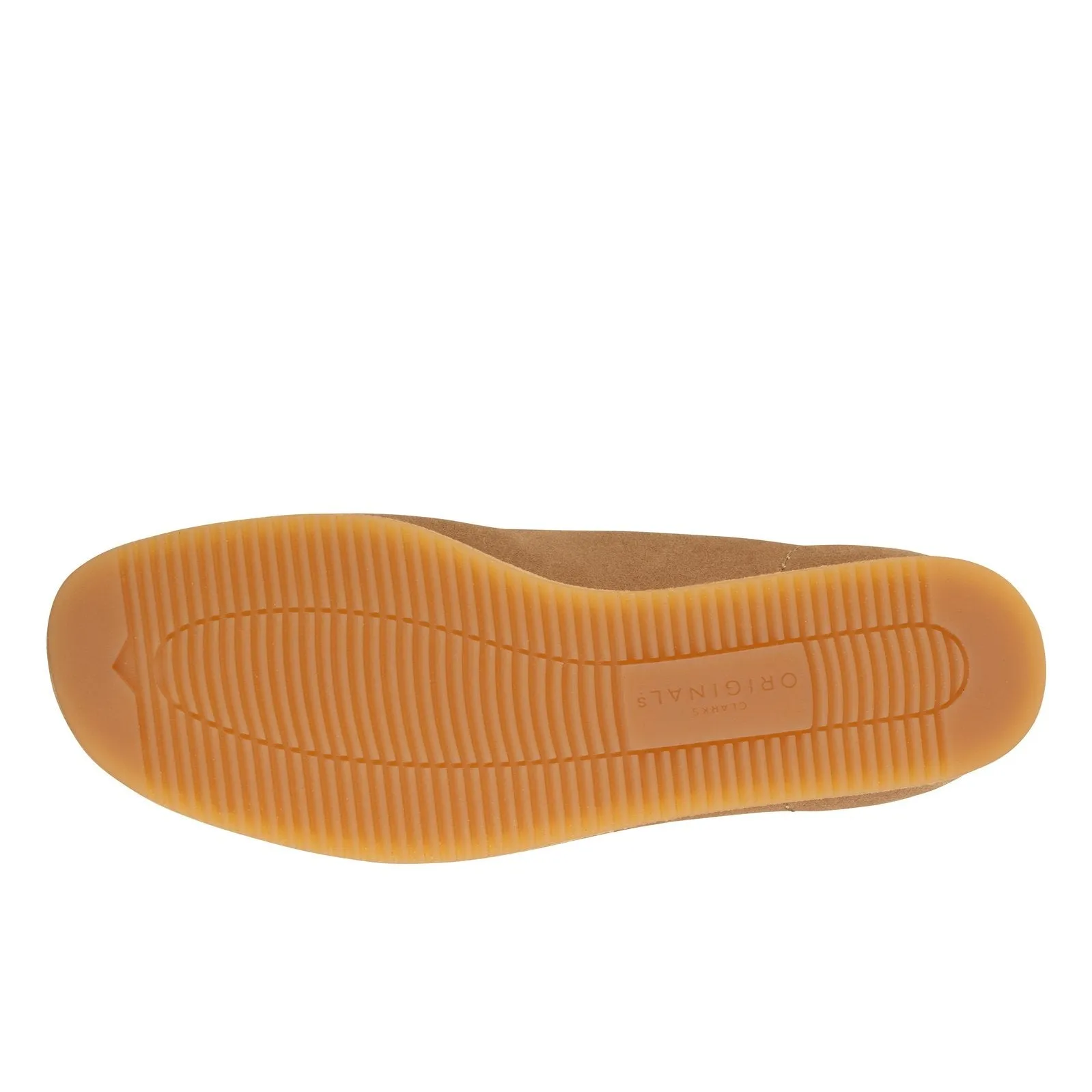 Clarks Women Wallabee Wedge Light Tan Suede