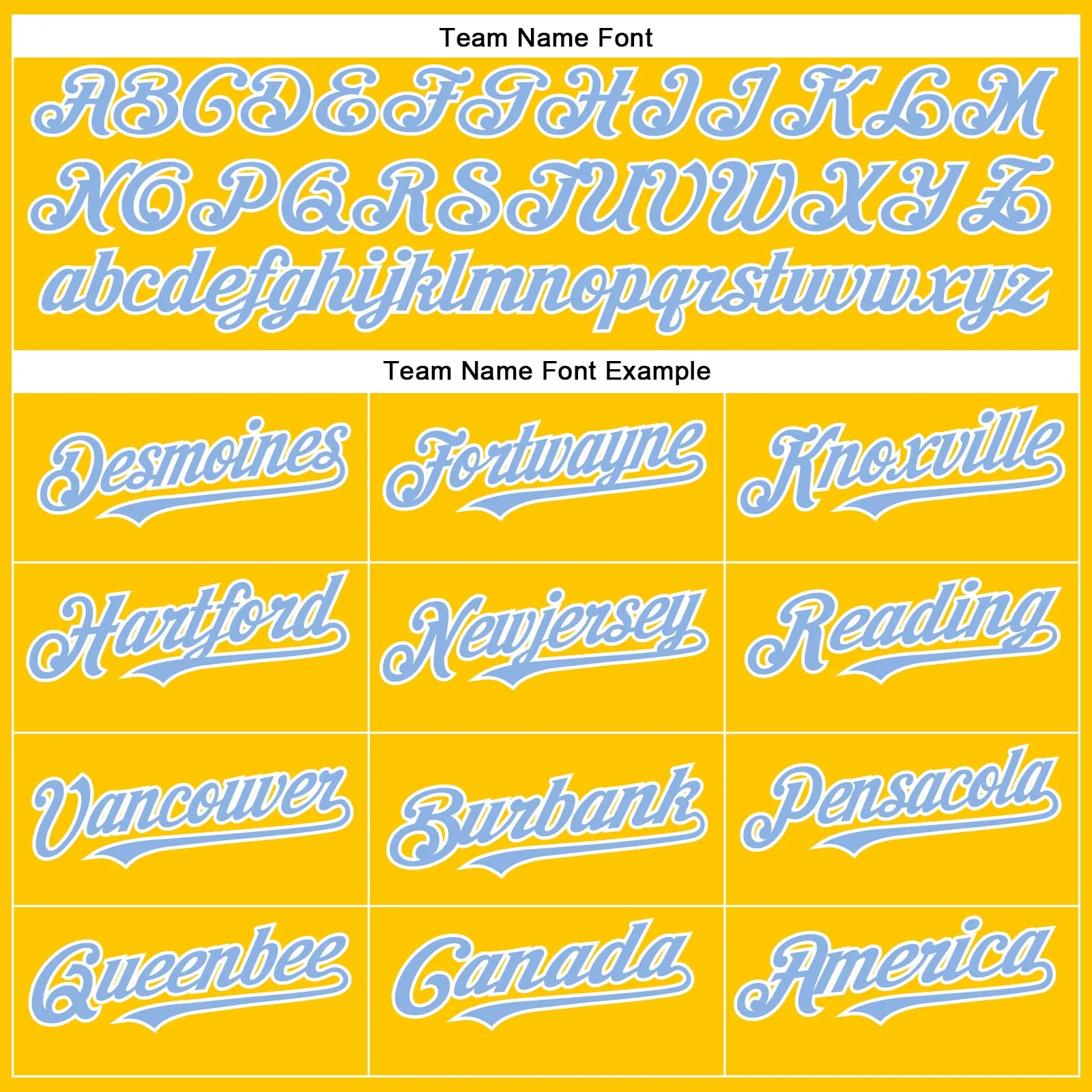 Custom Yellow Light Blue-White Authentic Baseball Jersey