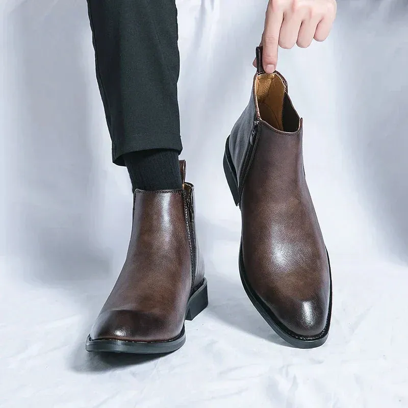 Daniel™ Leather Chelsea Boots with Zipper